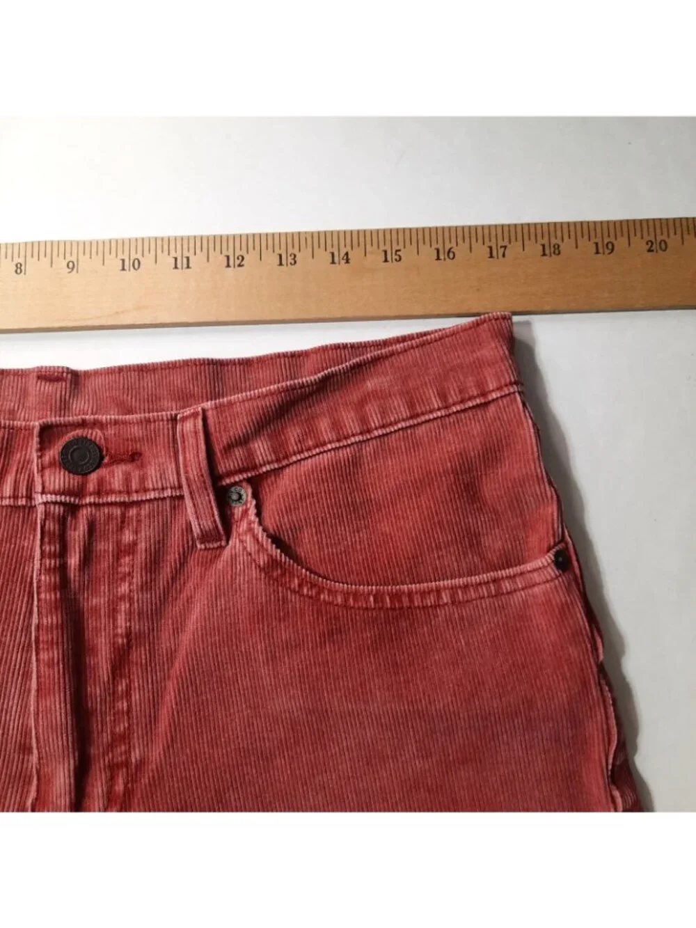 Levis Corduroy Pants Mens Size 34x32 511 Premium Red Chino Stretch Slim Fit